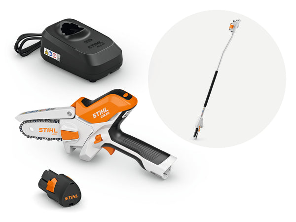 STIHL GTA 20 mit Akku AS 2, Ladegerät ALS 31 und Verlängerung